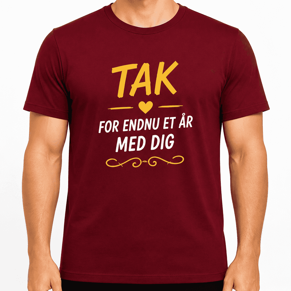 T-shirt til 18 års fødselsdag – Tak for endnu et år med dig