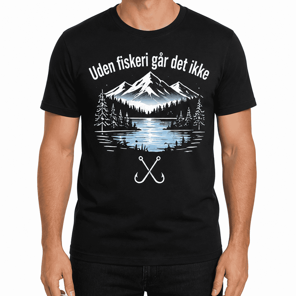 Fisker T-shirt – Uden fiskeri går det ikke