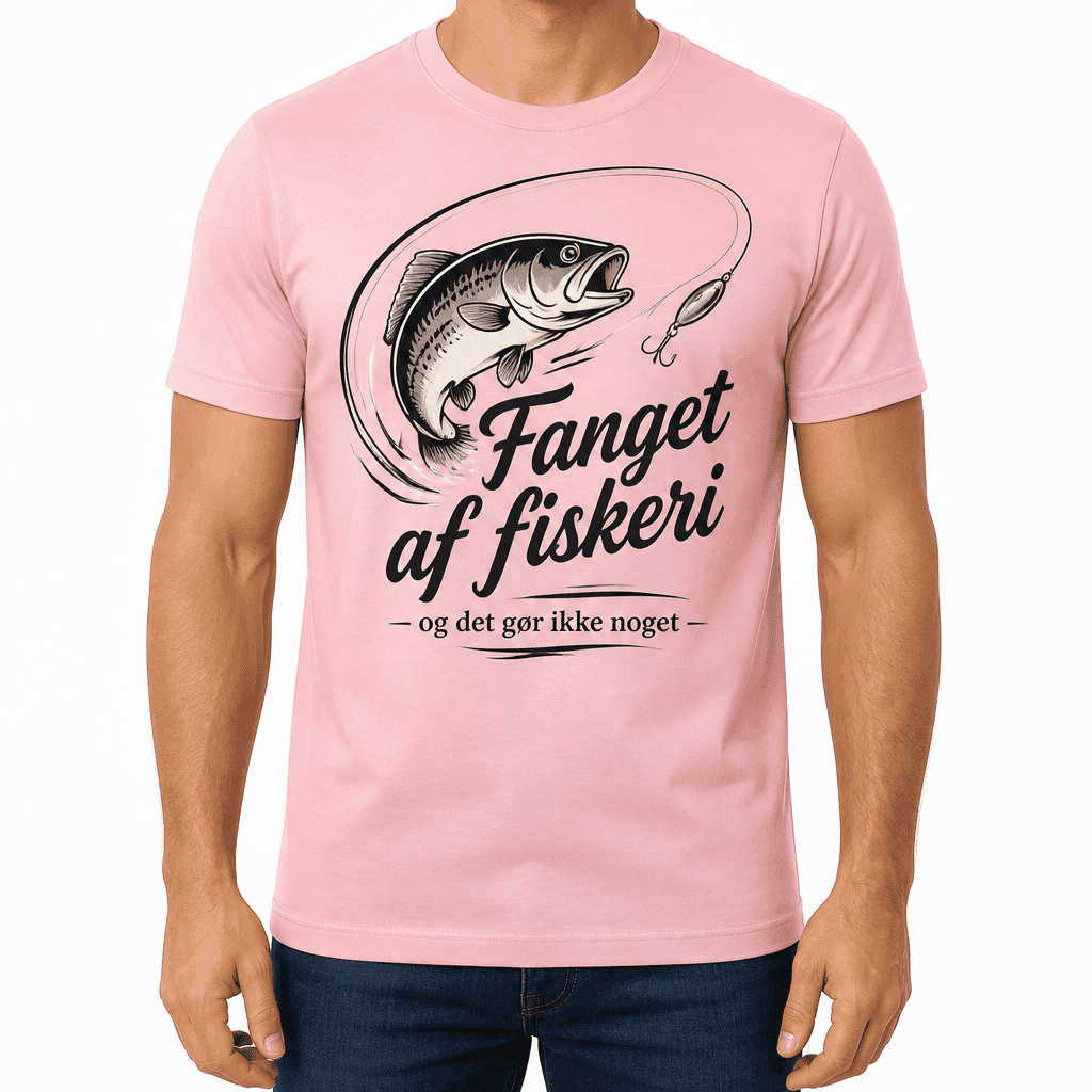Fisker T-shirt – Fanget af fiskeri