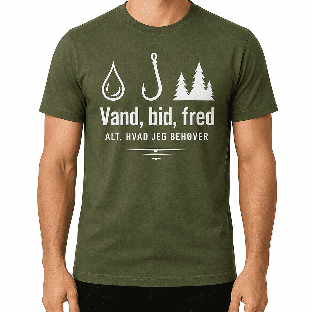 Fisker T-shirt – Vand, bid, fred