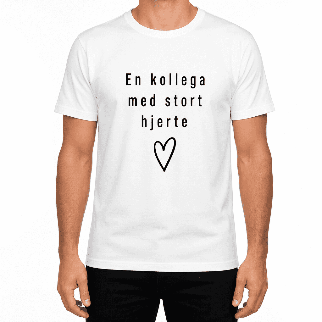 T-shirt til kollega – En kollega med stort hjerte