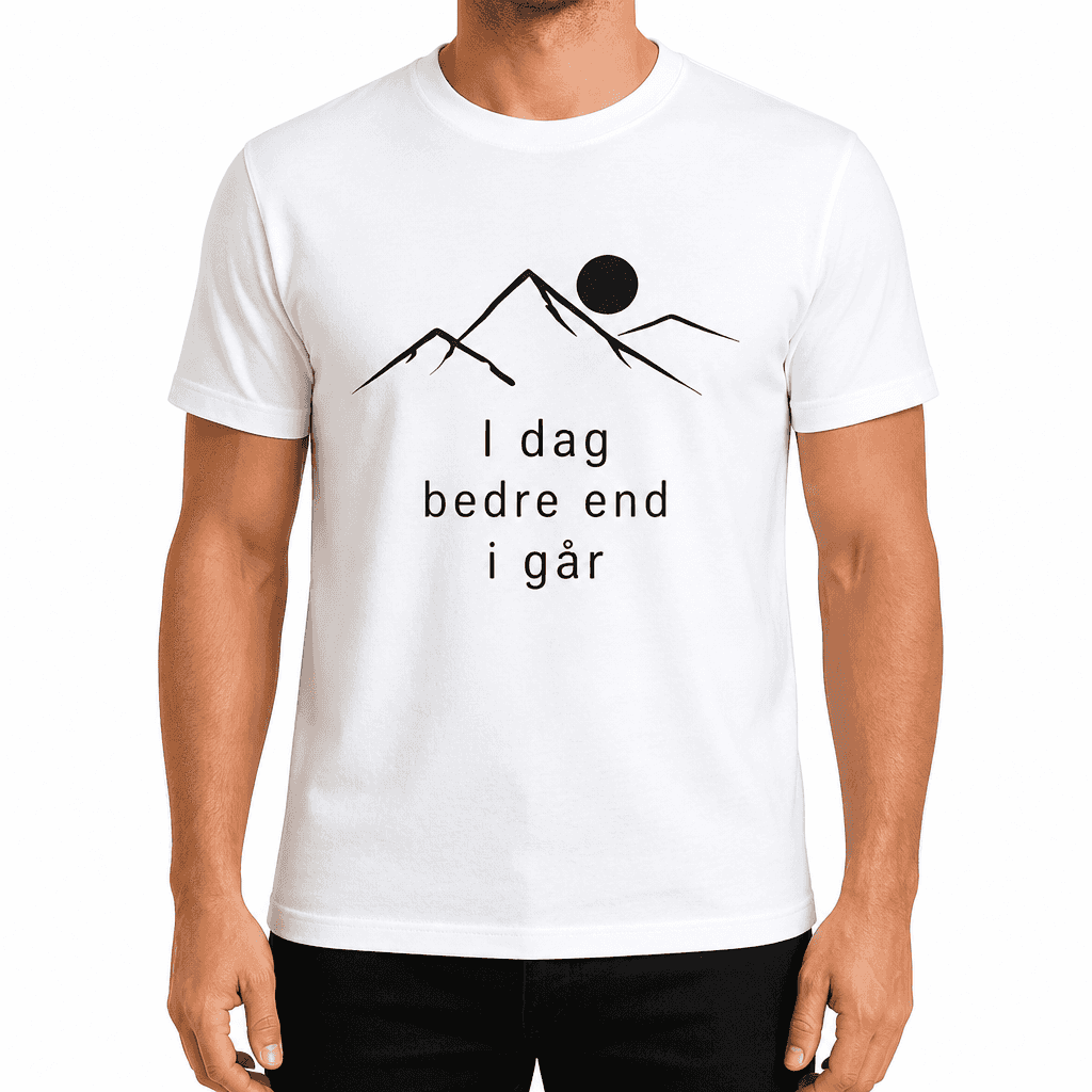 T-shirt til kollega – I dag bedre end i går