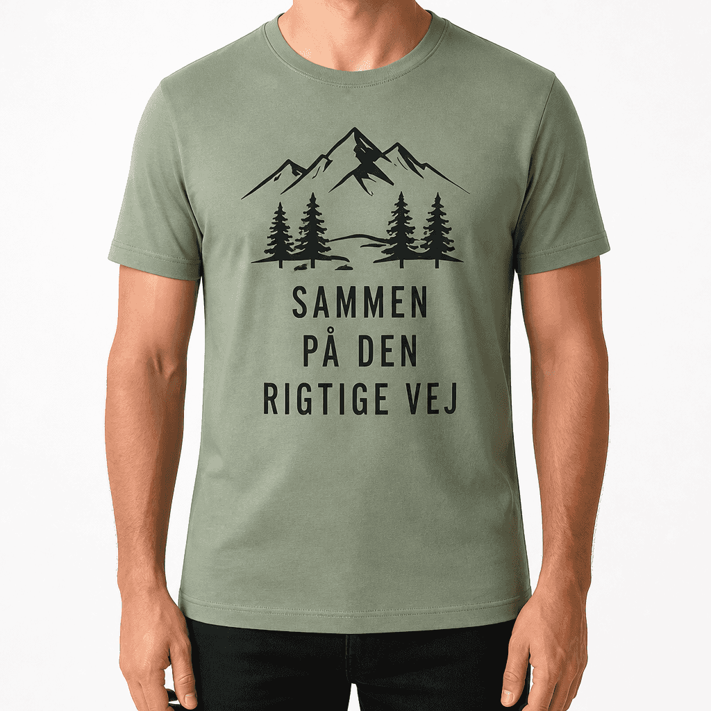 T-shirt til kollega – Sammen på den rigtige vej