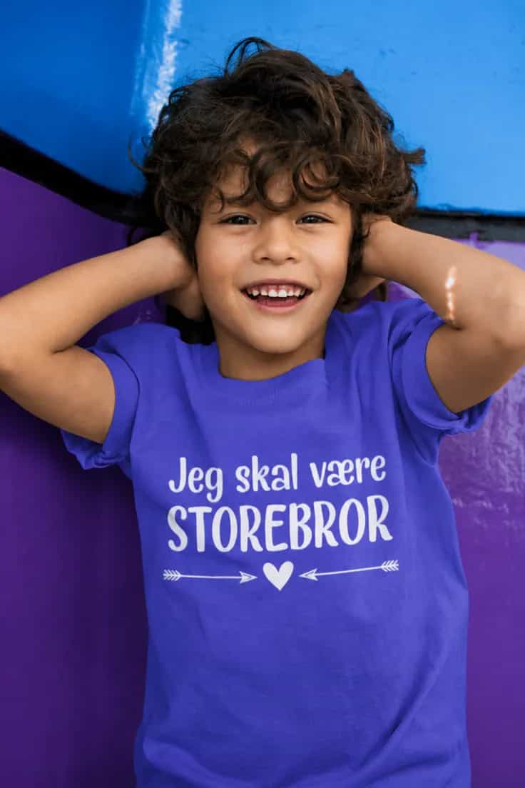 Børne t-shirt Bliver storebror – Jeg skal være