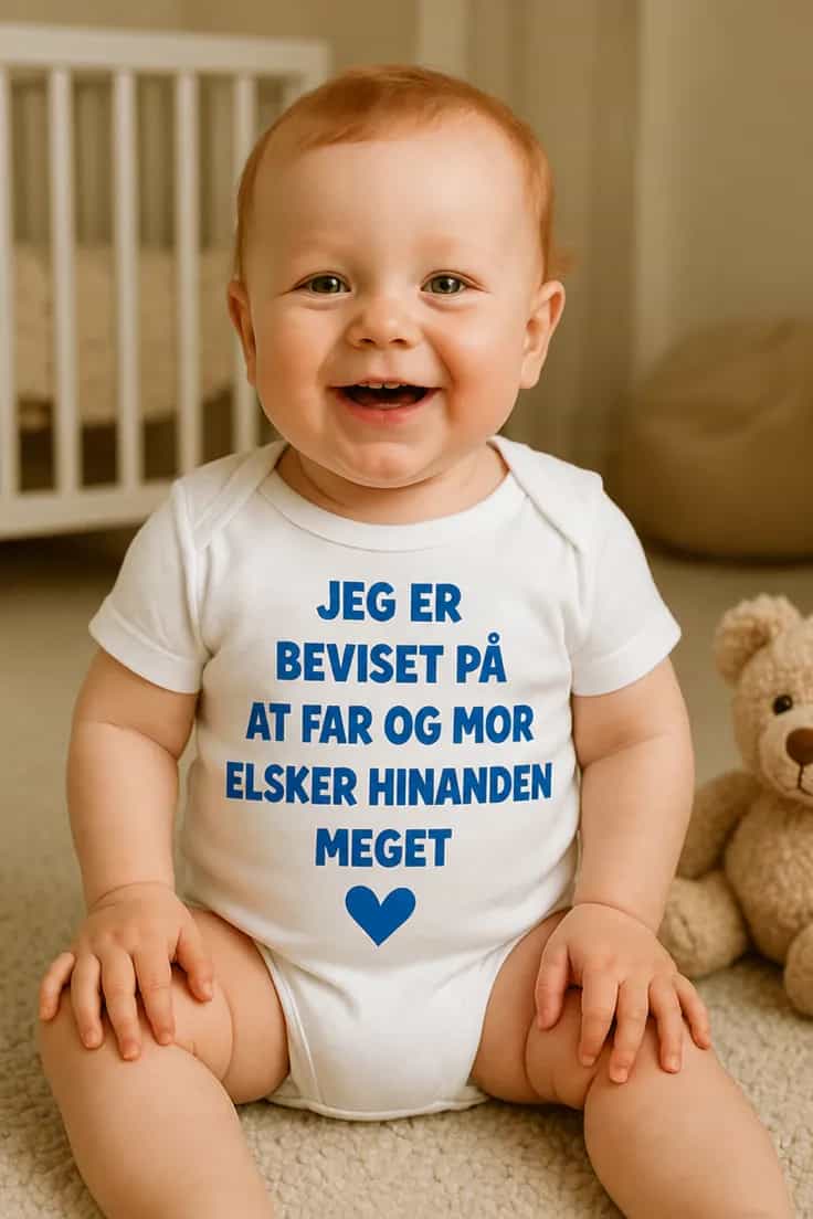 Baby-body Bevis på kærlighed – JEG ER BEVISET PÅ
