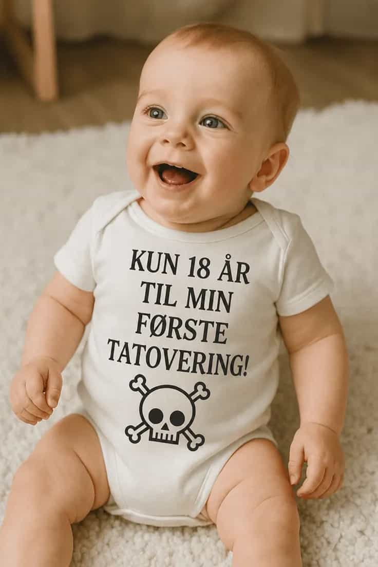 Baby-body Første tatovering - KUN 18 ÅR