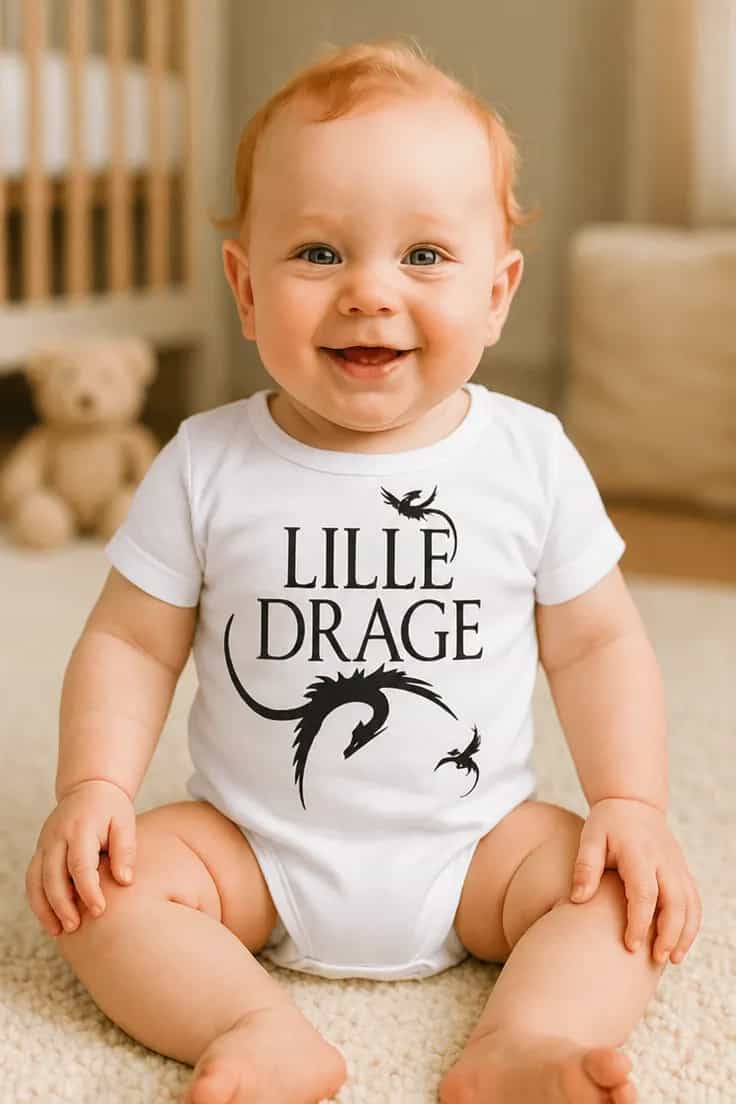 Baby-body lille drage – LILLE DRAGE
