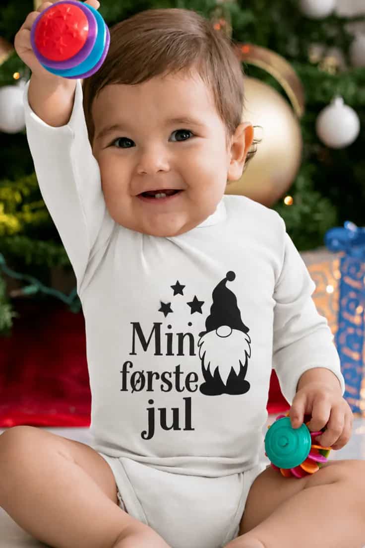 Baby-body Min første jul – Min første jul