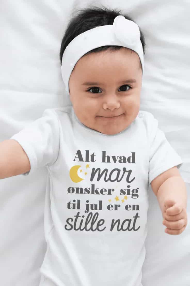 Baby-body Stille nat til jul – Alt hvad mor ønsker sig