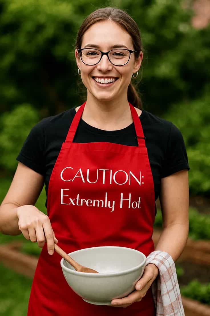 Forklæde advarsel ekstremt varm - CAUTION: Extremly Hot