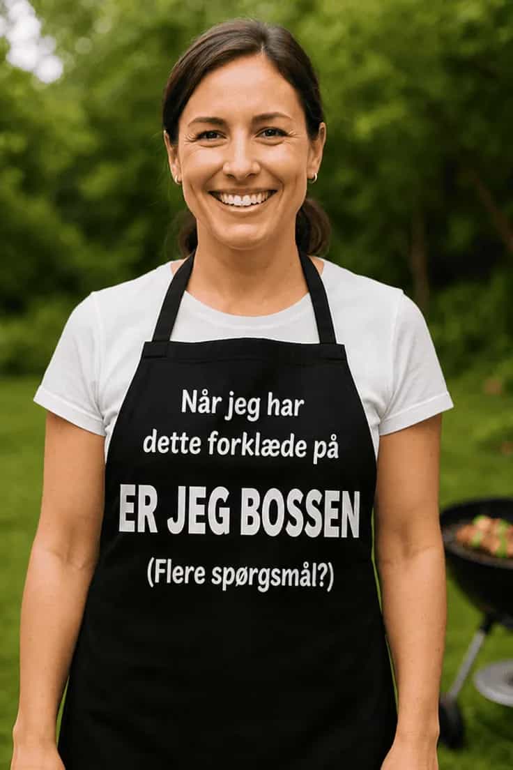 Forklæde Bossen i køkkenet – Når jeg har dette forklæde på