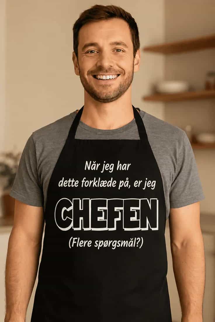 Forklæde Chefen i køkkenet – Når jeg har dette