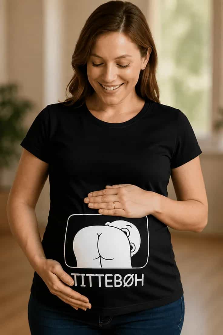 Gravid t-shirt Tittebøh – TITTEBØH