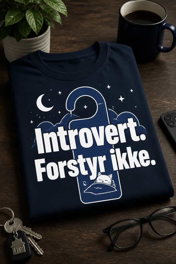 Introvert T-shirt – Forstyr ikke.