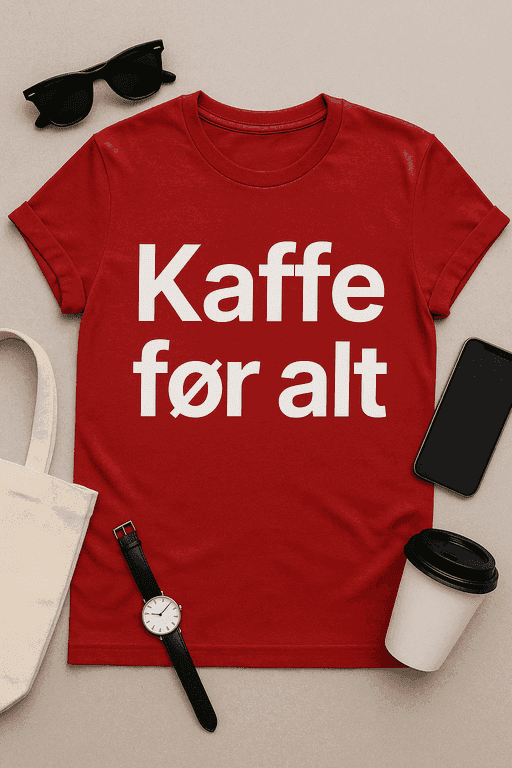 Kaffe før alt - T-shirt