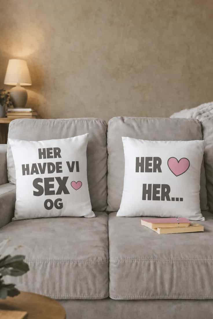 Pyntepude Her havde vi sex – HER HAVDE VI SEX OG HER....