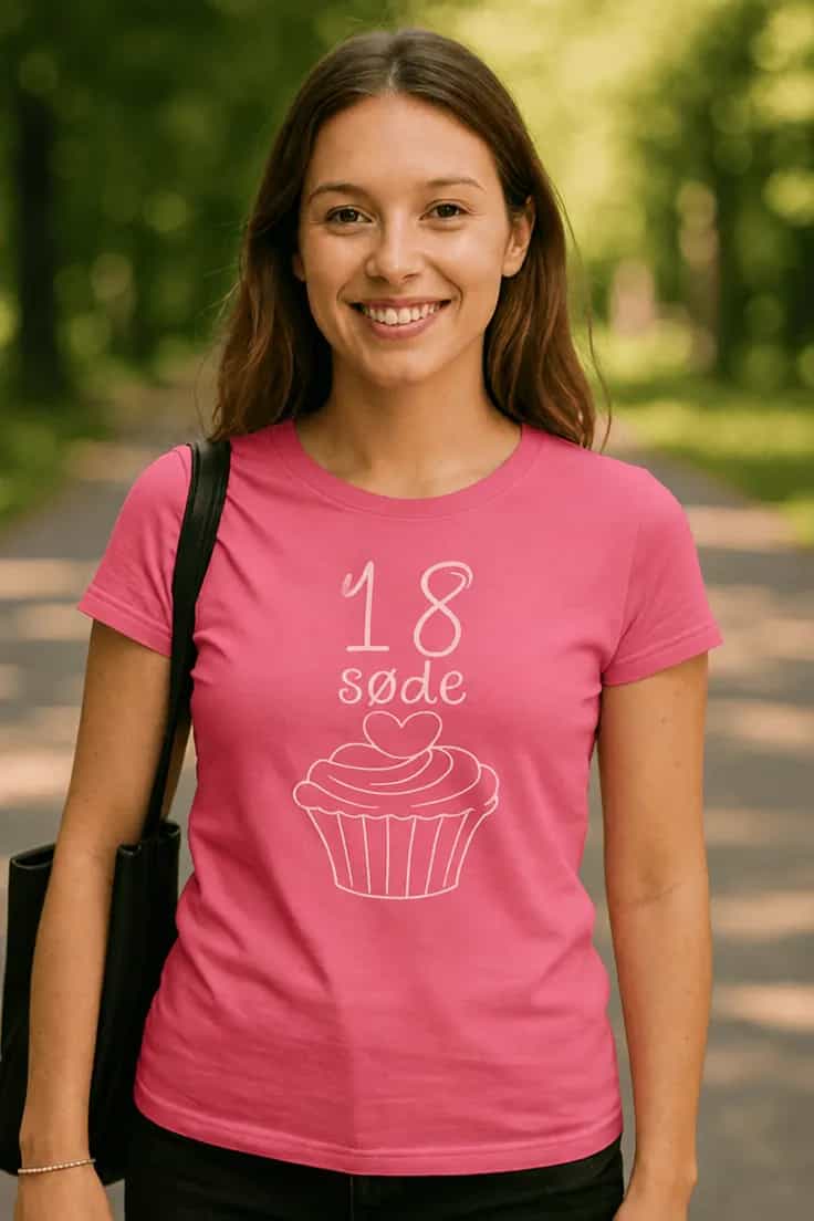 Sjov t-shirt 18 søde - 18 søde