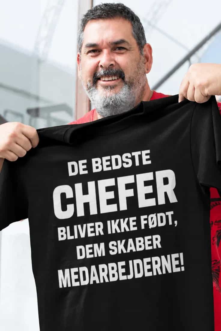 Sjov t-shirt Bedste chefer – DE BEDSTE CHEFER