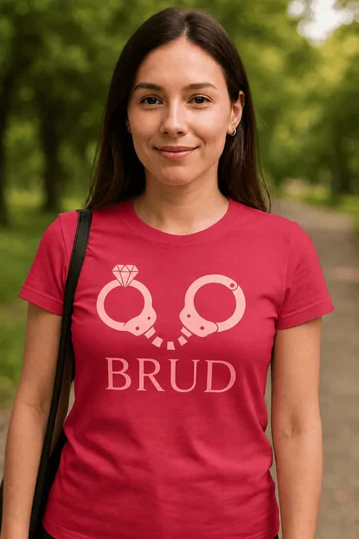 Sjov t-shirt Brud – BRUD