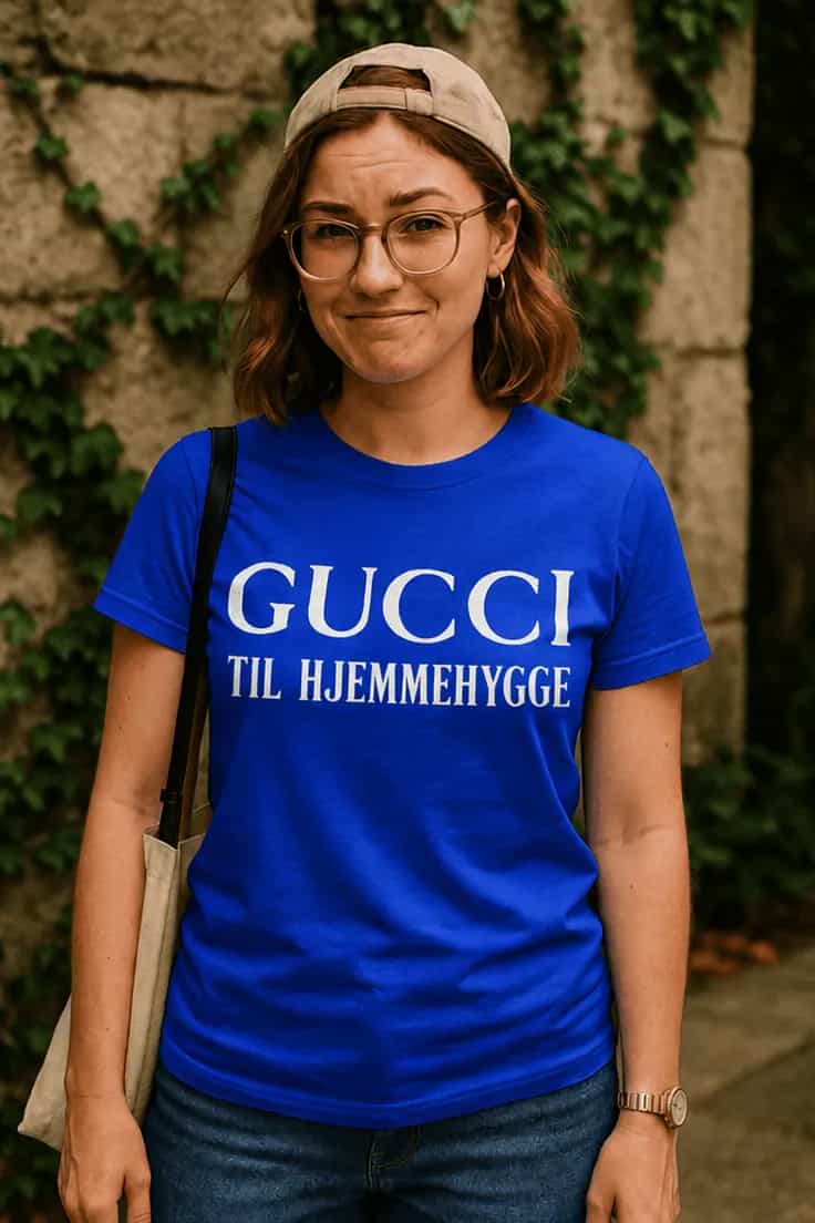 Sjov t-shirt Gucci til hjemmehygge – GUCCI TIL HJEMMEHYGGE