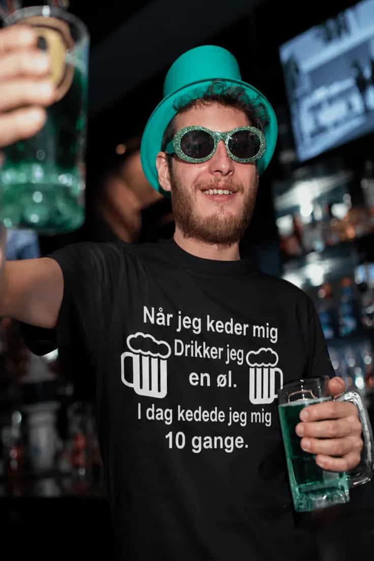 Sjov t-shirt Kedsomhed og øl – Når jeg keder mig