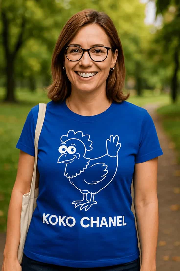 Sjov t-shirt Koko Chanel – KOKO CHANEL