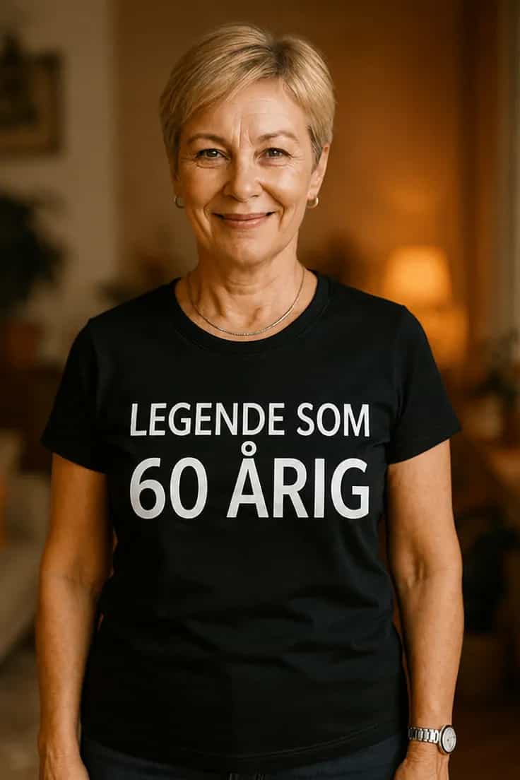 Sjov t-shirt Legende som 60 årig – LEGENDE SOM 60 ÅRIG