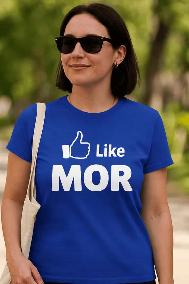 Sjov t-shirt Like mor mors dag – Like MOR