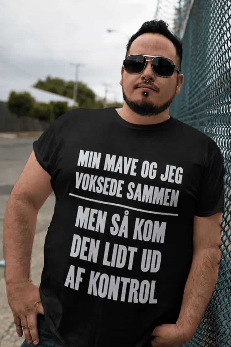 Sjov t-shirt Min mave og jeg | MIN MAVE OG JEG