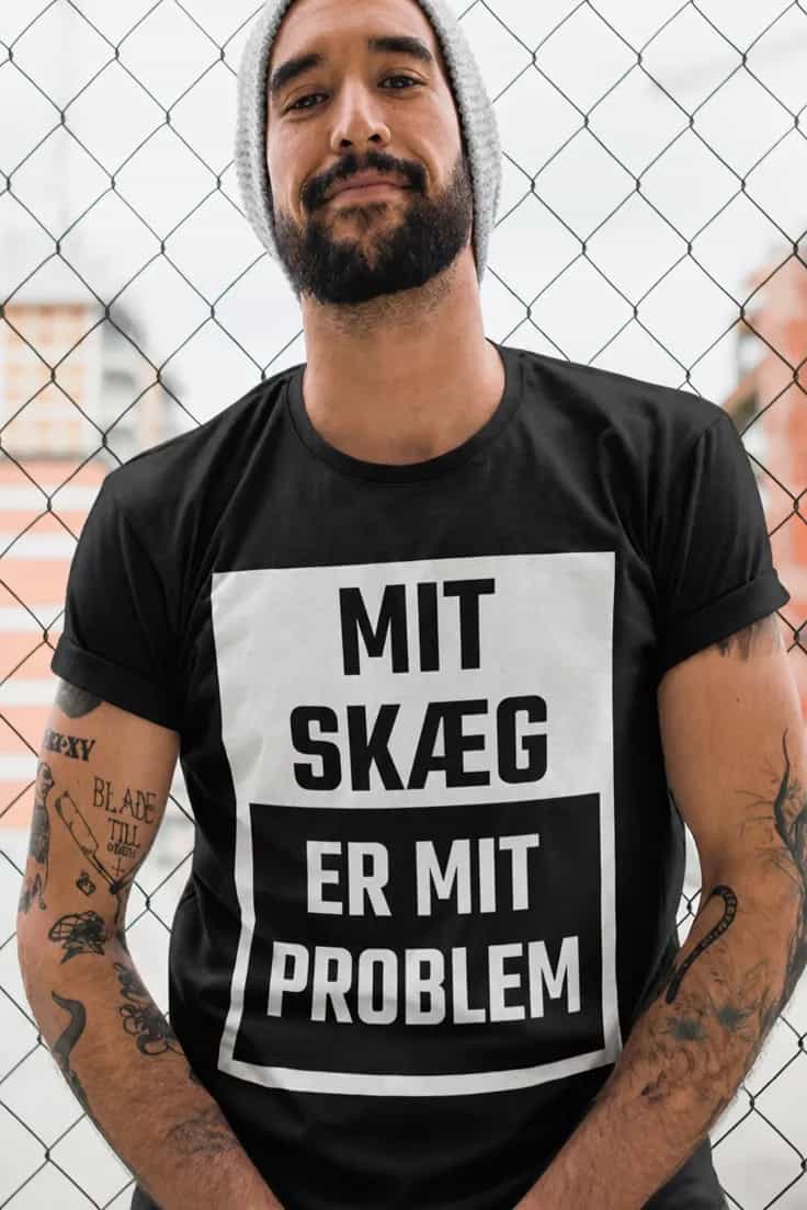 Sjov t-shirt Mit skæg mit problem | MIT SKÆG ER MIT