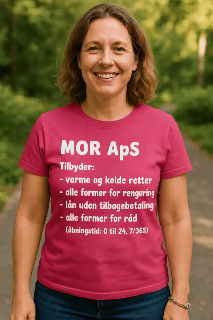 Sjov t-shirt Mor ApS til mors dag | MOR ApS
