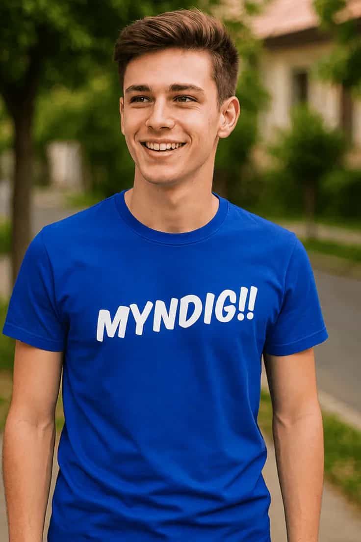 Sjov t-shirt myndig 18 - MYNDIG!!