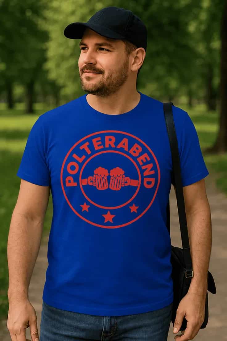 Sjov t-shirt Polterabend øl – POLTERABEND