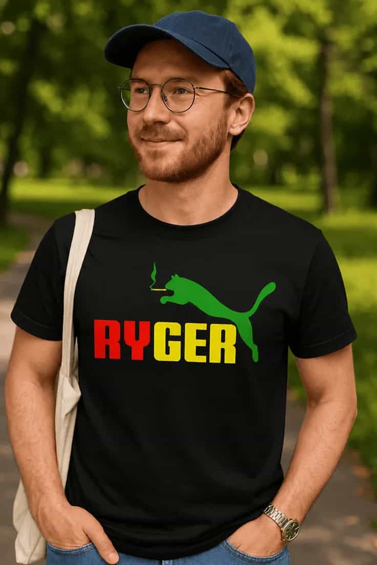 Sjov t-shirt Rasta ryger – RYGER