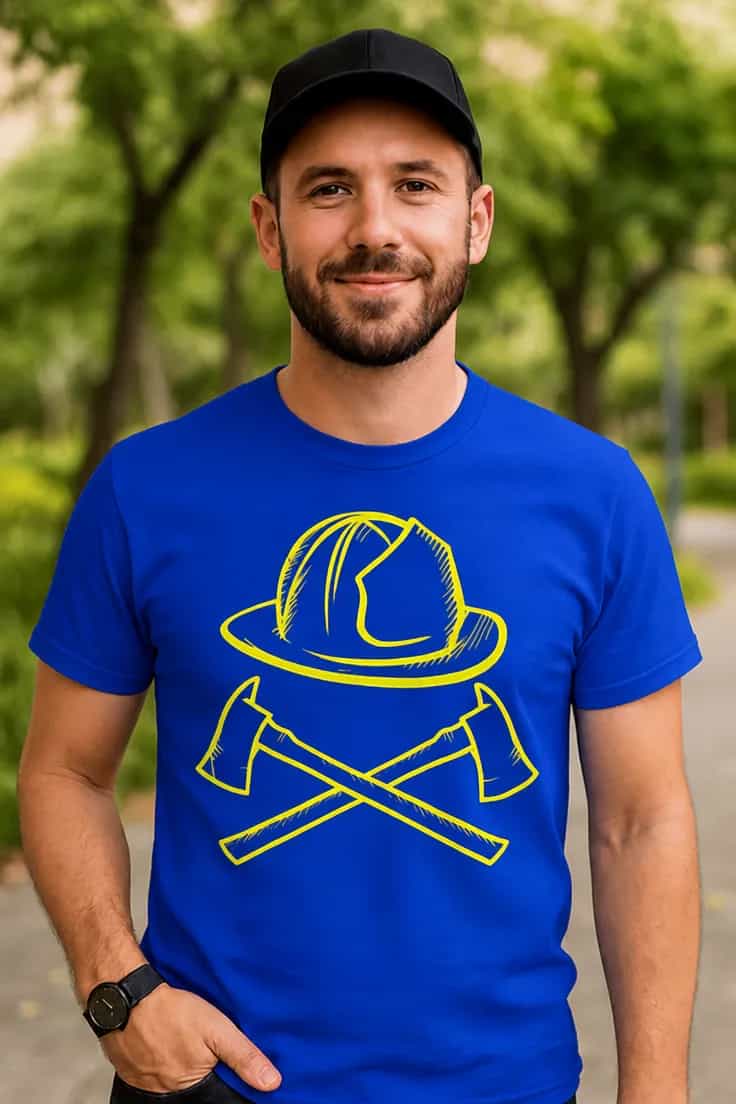 Sjov t-shirt Stolte brandfolk