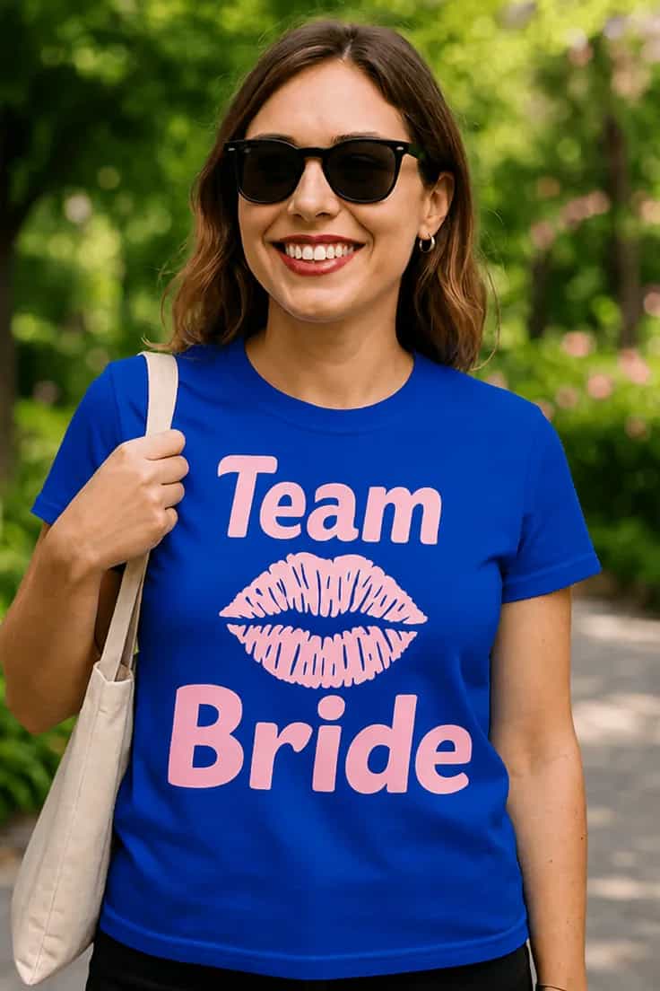 Sjov t-shirt Team bride – Team Bride