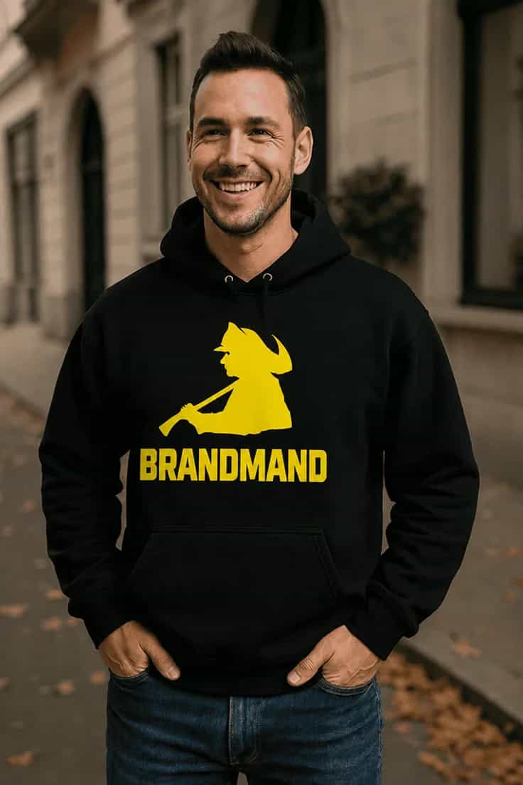 Sweater Brandmand silhuet - BRANDMAND
