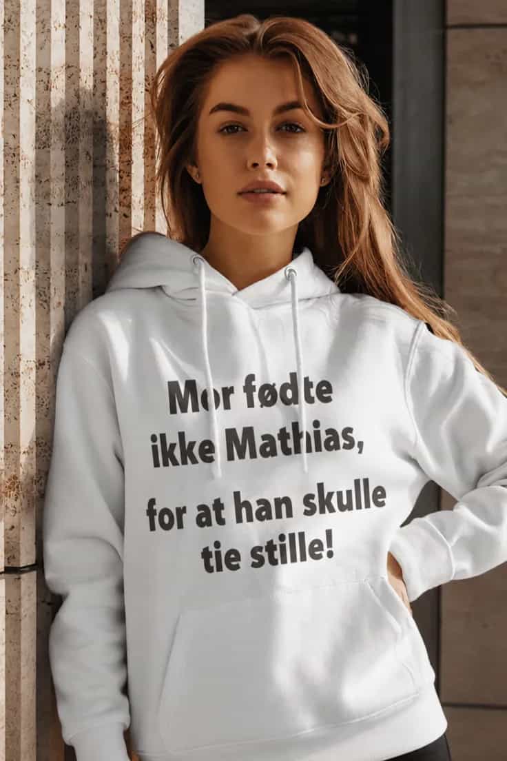 Sweater Jeg tier ikke med navn - Mor fødte ikke Mathias