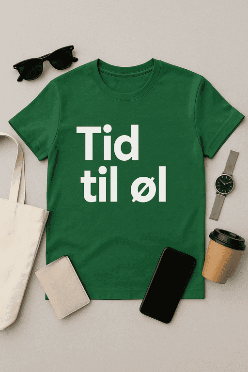 Tid til øl T-shirt