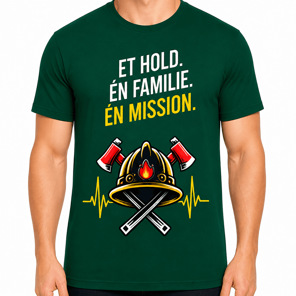 Brandmand T-shirt – Et hold. Én familie. Én mission.