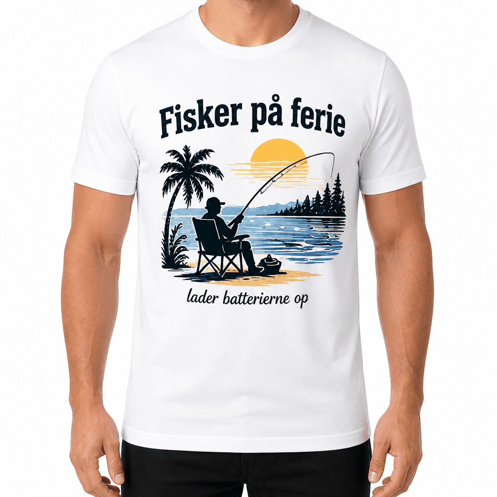 Fisker T-shirt – Fisker på ferie