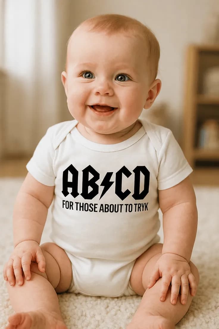 Baby-body Abcd tryk – AB-CD FOR THOSE ABOUT TO TRYK