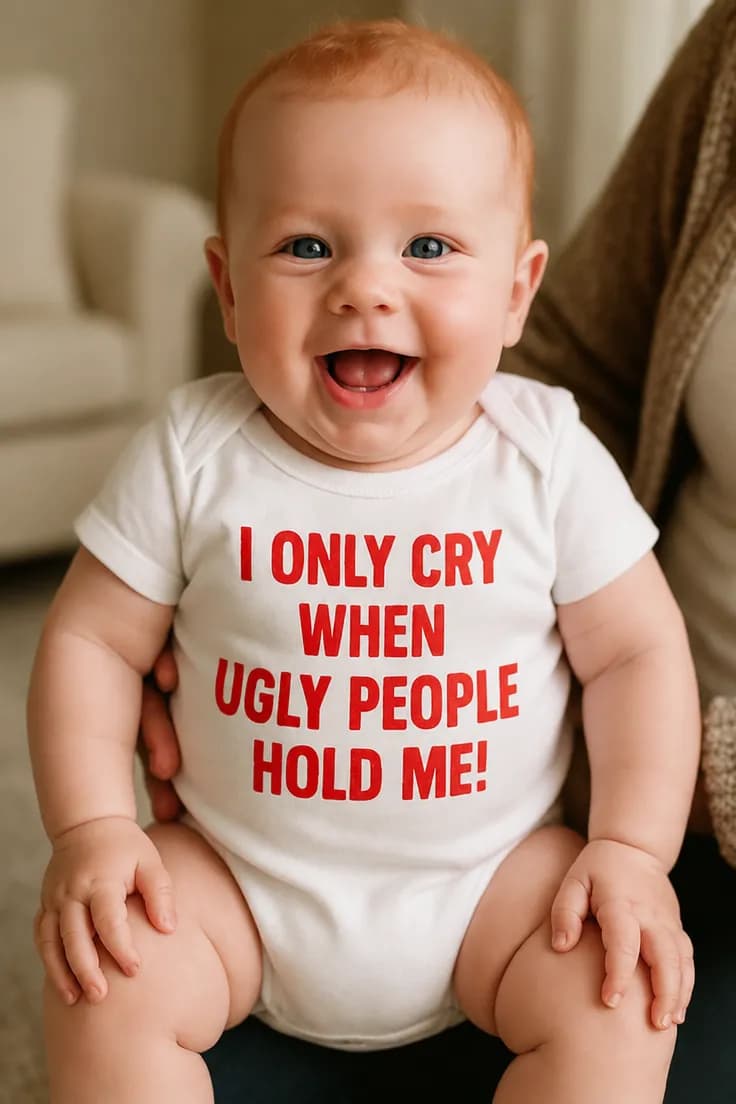 Baby-body Jeg græder kun når grimme holder mig