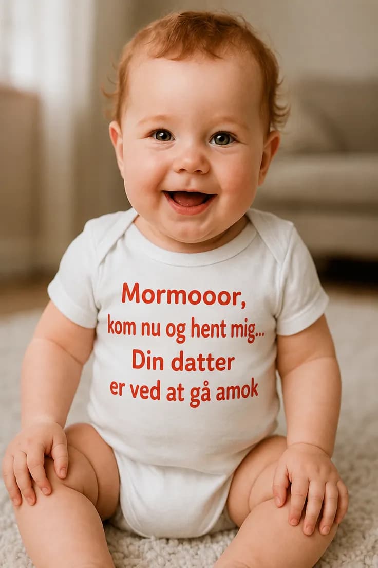 Baby-body Mormor hent mig – Mormoooor, kom nu