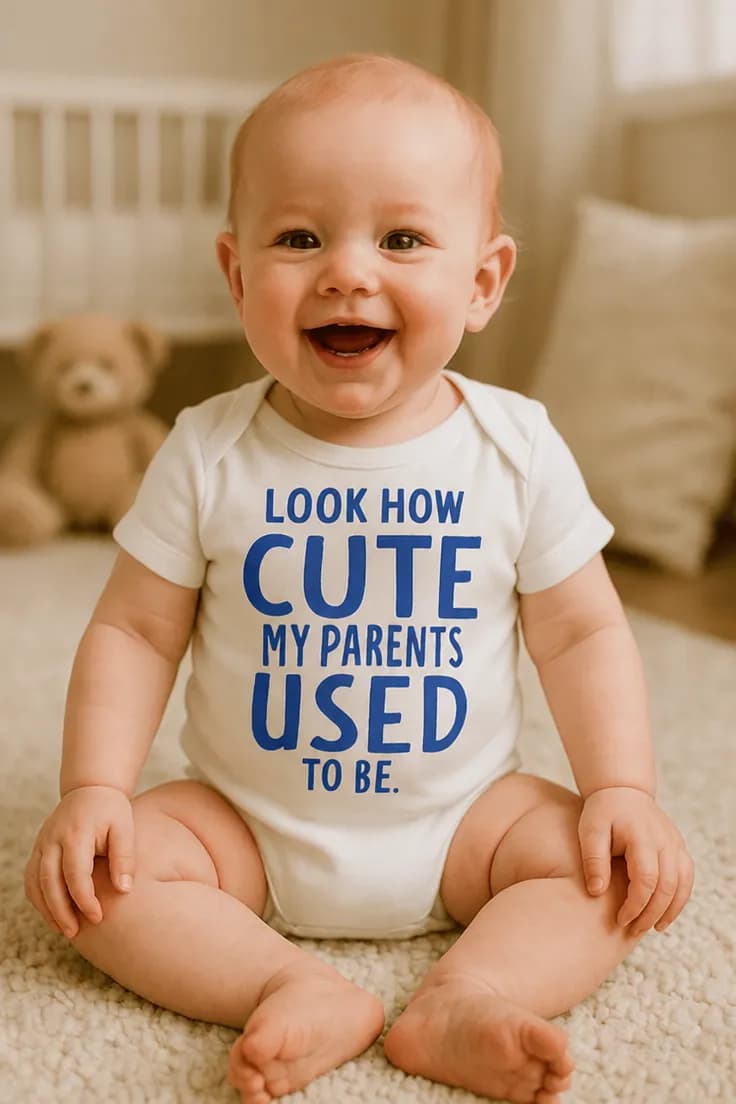 Baby-body Søde forældre – LOOK HOW CUTE MY PARE