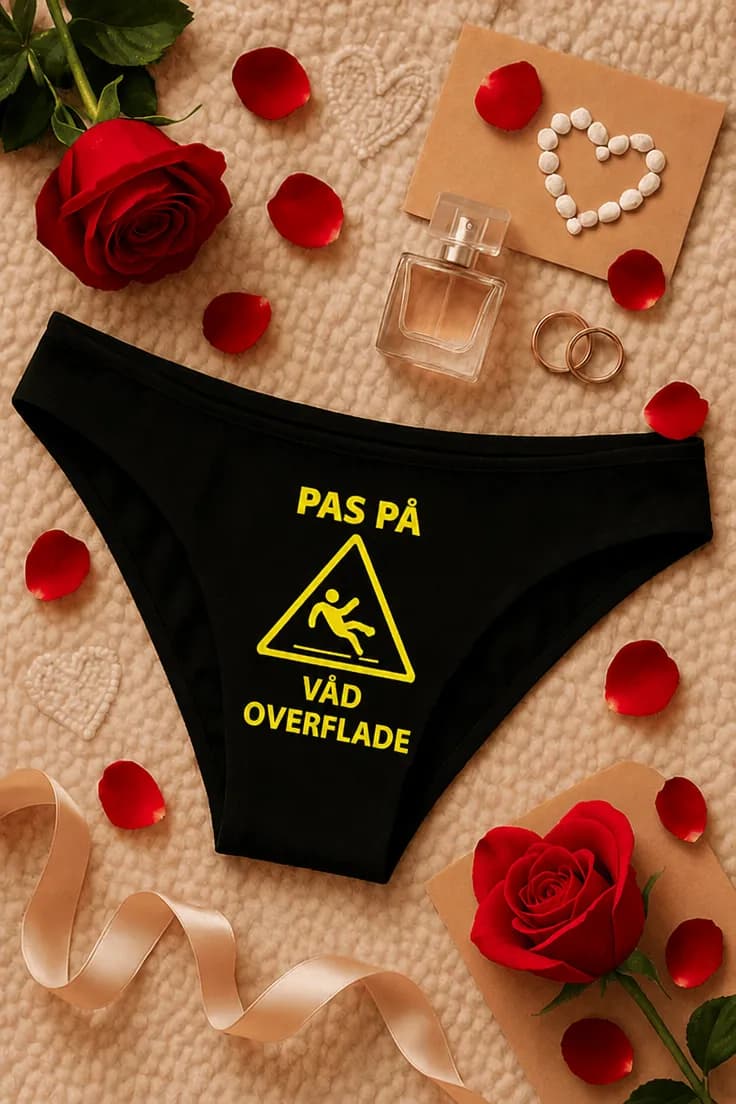 Dameundertøj pas på våd overflade – PAS PÅ