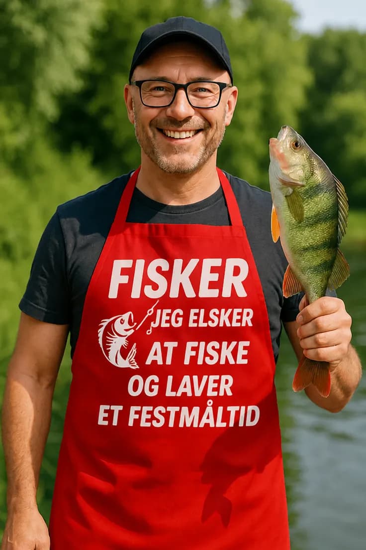 Forklæde Fisker elsker at fiske – FISKER