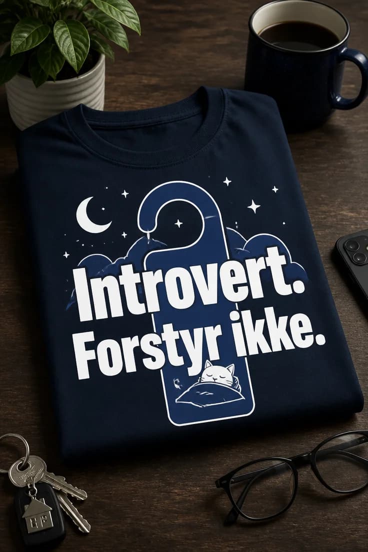 Introvert T-shirt – Forstyr ikke.