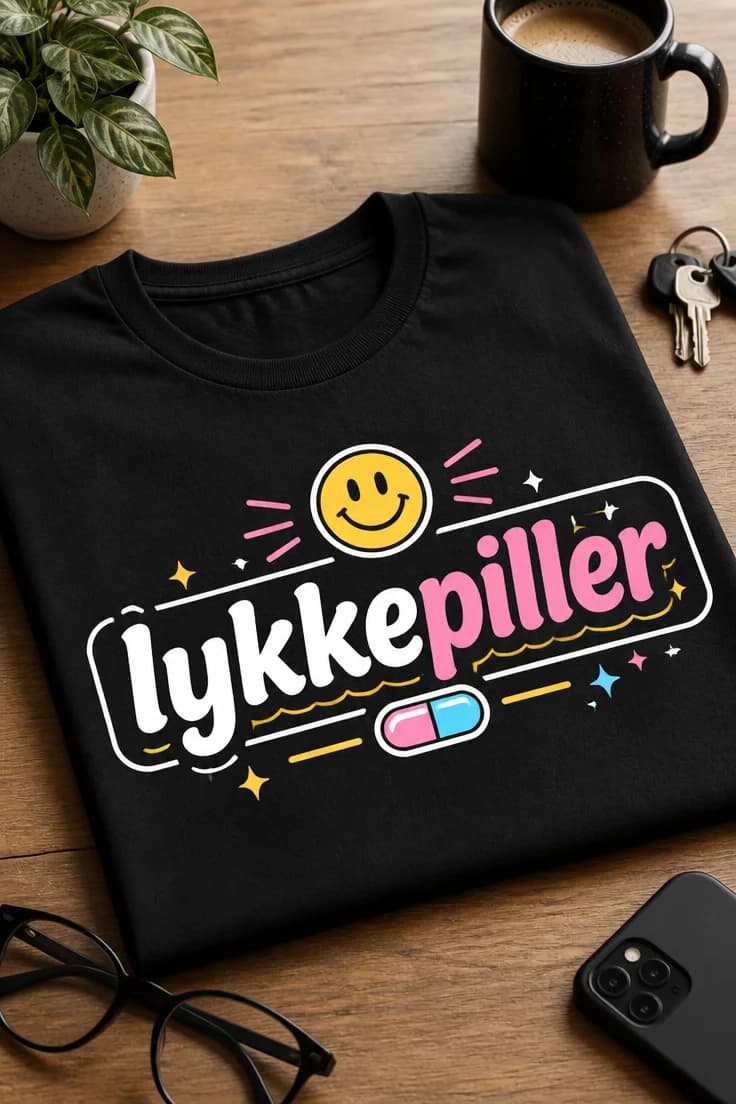 Lykkepiller T-shirt med lykkepiller