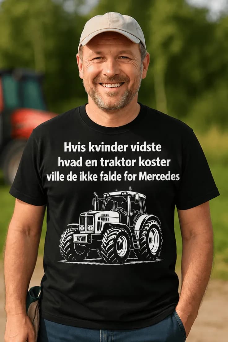 Sjov t-shirt Kvinder og traktorer - Hvis kvinder